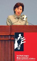 Tanaka addresses conference against sexual abuse of children